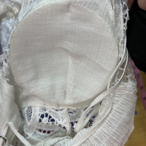 Milk&Honey White Lace Summer Cami Top Looks like Free People Adella Top Size XS - Picture 7 of 9